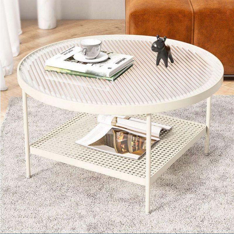 4 gambe Base Design rotondo tavolo da caffè in stile moderno