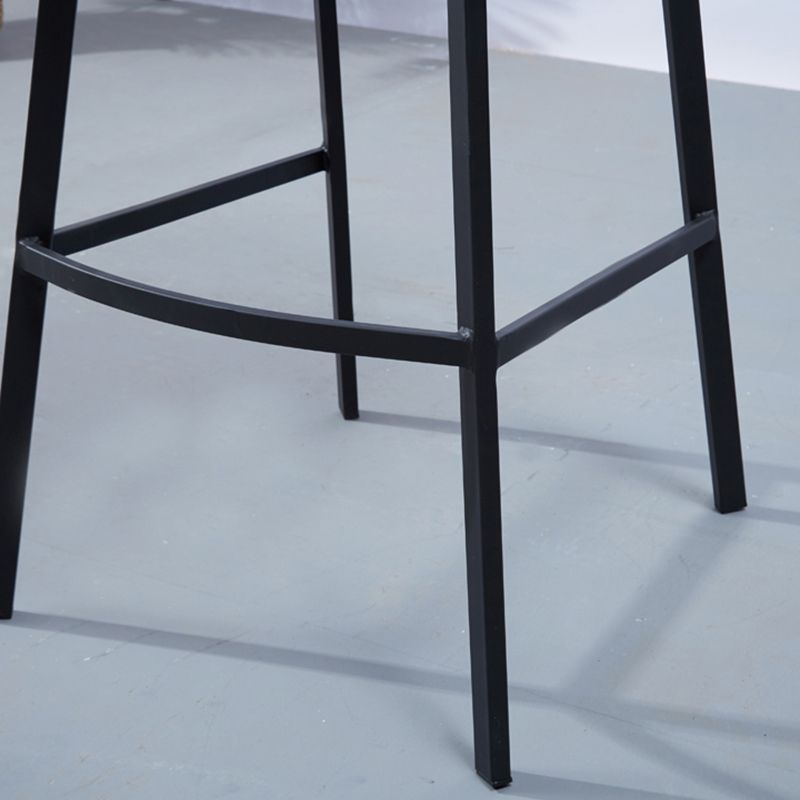 PU Leather Barstools Industrial Living Room Black Bar and Counter Stool Clearhalo 'Bar Furniture' 'Bar Stools' 'bar_stools' 'furn' 'furn_bar_stools' 'furniture_bar_stools' 'Kitchen & Dining Furniture' 'kitchen&dining_furn' 'kitchen' 'kitchen_furn' Furniture' 1200x1200_fe003484-5690-4c27-8631-753d6b57da73