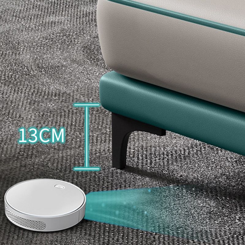 Sloped Arm Sectional Modernism Genuine Leather 3/4-seat Sectional Clearhalo 'furn' 'furn_sectionals' 'Furniture' 'Living Room Furniture' 'Sectionals' 1200x1200_fe00b71b-6cac-4e34-bf31-71179a15ac95