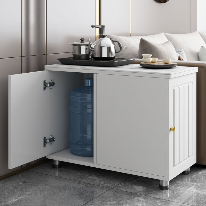 Couchtisch mit Radform /4 Bein Basis Basis -Slate -Top -Metall -Cocktailtisch