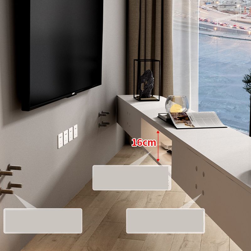 Modern TV Stand Console Stone TV Media Console for Living Room Clearhalo 'furn' 'furn_tv_stands_entertainment_centers' 'Furniture' 'Living Room Furniture' 'TV Stands & Entertainment Centers' 'TV Stands & Media Storage Furniture' 'tv_stands_entertainment_centers' 1200x1200_fe024ddc-1b14-46a8-9be3-b448a8389b54