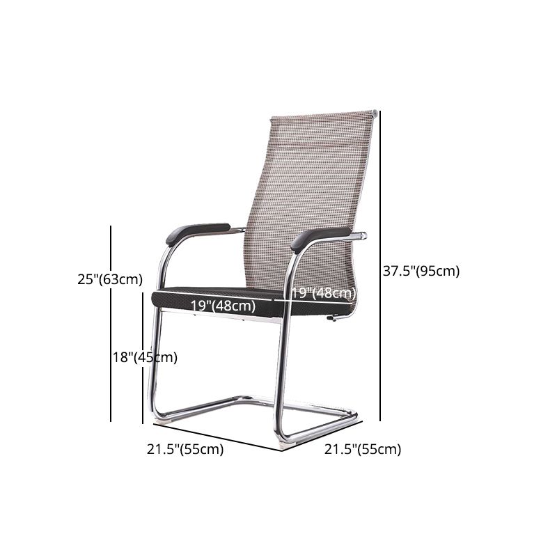 Modern Black Metal Conference Chair with Mid Back and Hight Back Home Office Chair Clearhalo 'furn' 'furn_office_chair' 'Furniture' 'Office Chairs' 'Office Furniture' 'office_chair' 1200x1200_fe03c41a-c457-48b4-b672-e1bb6dfcf8a2