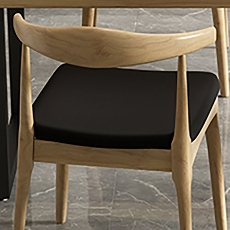 Industrial Solid Wood Dining Set 1/4/5 pieces Double Pedestal Table in Natural Clearhalo 'Dining Room Sets' 'Dining Tables & Seating' 'dining_room_set' 'furn' 'furn_dining_room_set' 'Furniture' 'furniture_dining_room_set' 'Kitchen & Dining Furniture' 'kitchen&dining_furn' 'kitchen' 1200x1200_fe03f5de-6b7e-4093-904b-94a5f5d1f665