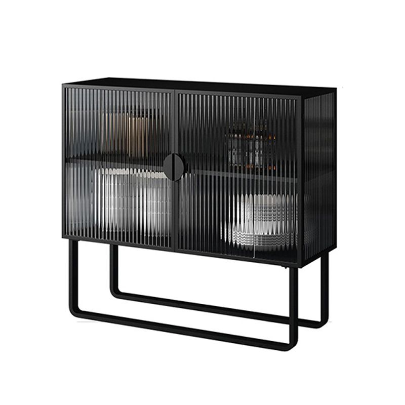36 '' Höhe Sideboard Tischglas Zwei Türen Buffet -Server für Wohnzimmer