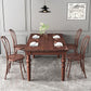 1/4/5/7 Pieces Dining Room Set Traditional Natural 4 Legs Table with Windsor Chairs Clearhalo 'Dining Room Sets' 'Dining Tables & Seating' 'dining_room_set' 'furn' 'furn_dining_room_set' 'Furniture' 'furniture_dining_room_set' 'Kitchen & Dining Furniture' 'kitchen&dining_furn' 'kitchen' 1200x1200_fe04f4fb-7eef-4989-8d6e-1aa07f5462c9