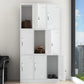 White Steel Wardrobe Armoire Contemporary Hinged Wardrobe Cabinet Clearhalo 'Armoires & Wardrobes' 'armoires_wardrobes' 'Bedroom Furniture' 'furn' 'furn_armoires_wardrobes' 'Furniture' 1200x1200_fe0528c4-5eb6-48a7-a812-92e21aa0d242