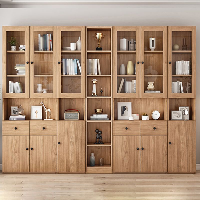 Solid Wood Bookcase Contemporary Style Bookshelf for Home Office Study Room Clearhalo 'Bookcases' 'furn' 'furn_bookcases' 'Furniture' 'Office Furniture' 1200x1200_fe080bb5-cfee-4c76-be2a-35fe88b29d4f