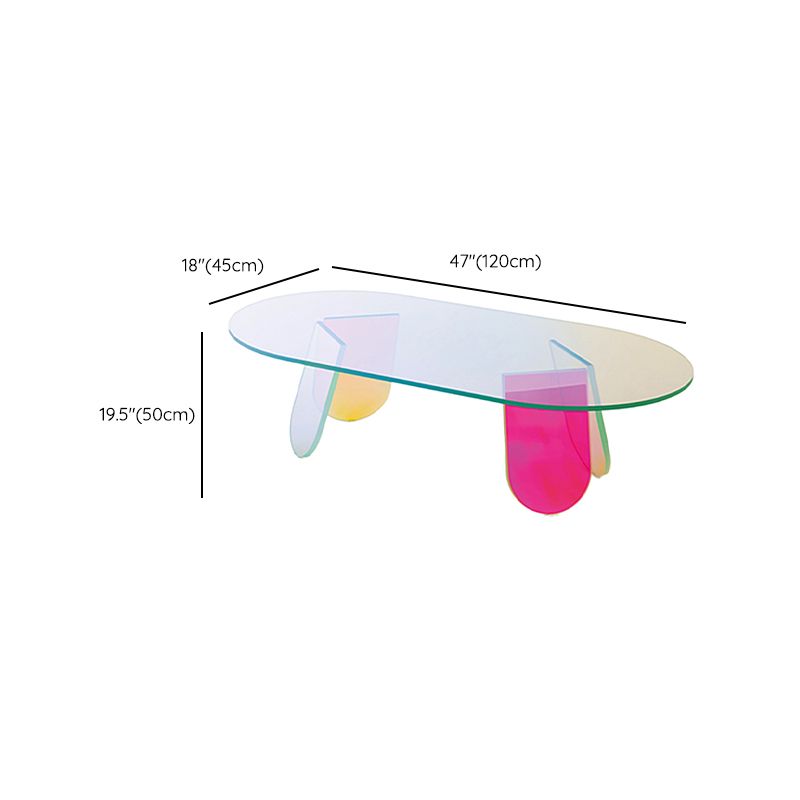 Luxurious Acrylic Side Table Round/Oval Side End Snack Table Clearhalo 'Coffee & Accent Tables' 'End & Side Tables' 'end_side_tables' 'furn' 'furn_end_side_tables' 'Furniture' 'Living Room Furniture' 1200x1200_fe08488f-6377-428b-a687-49db38a8da67