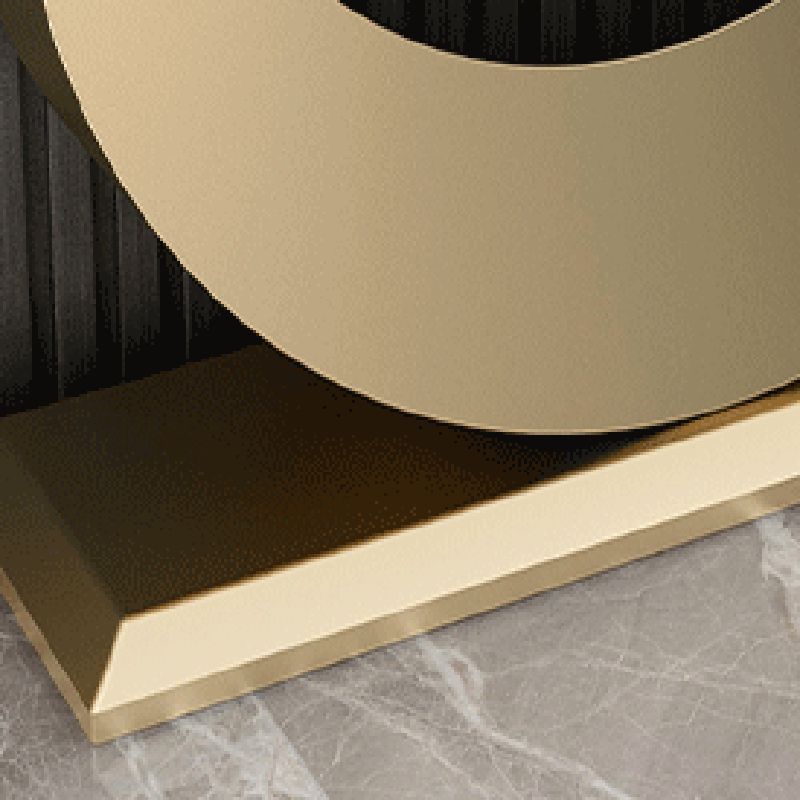 Tavolo da console astratto di ardesia/metallo glam di metallo per Hall