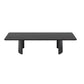 15.7"Tall Iron Sled Base Rectangular Slate Table Top Coffee Table