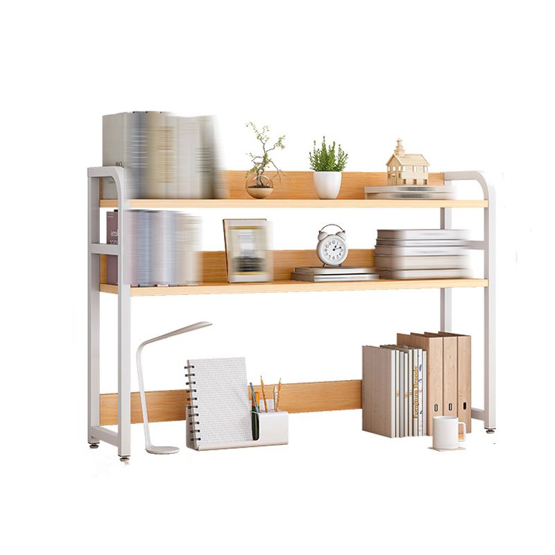 Double Shelving Bookshelf Contemporary Style Open Back Bookcase for Study Room Clearhalo 'Bookcases' 'furn' 'furn_bookcases' 'Furniture' 'furniture_bookcases' 'kitchen' 'kitchen_bookcases' 'Living Room Furniture' 'Office Furniture' 1200x1200_fe0b8cc5-60bd-4a19-af77-d4a3ddfe7f37