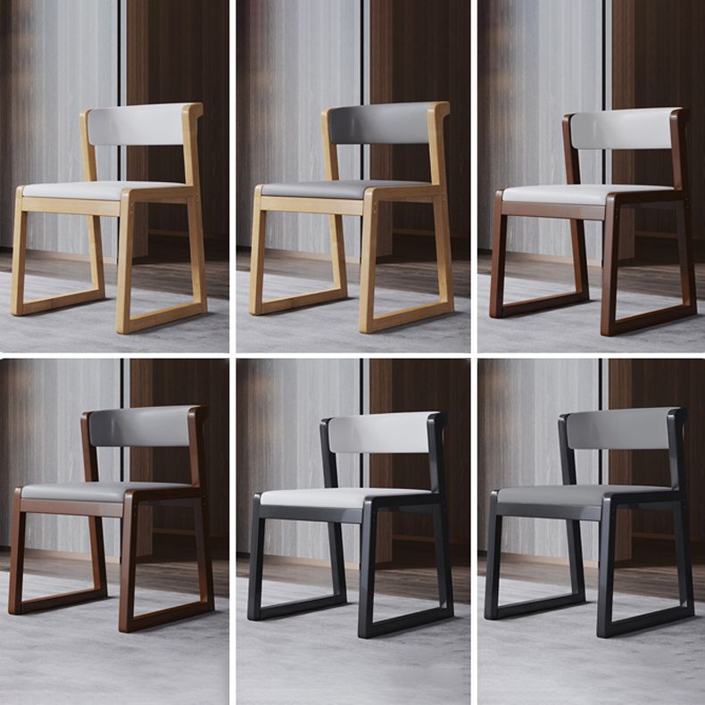 Wood Modern Dining Side Chair with Color Cushion Open Back Dining Side Chair for Kitchen Clearhalo ' kitchen&dining_furn' 'Dining Chairs' 'Dining Tables & Seating' 'dining_chair' 'furn' 'furn_dining_chair' 'Furniture' 'furniture_dining_chair' 'Kitchen & Dining Furniture' 'kitchen' 1200x1200_fe0b9746-afbe-49e1-b68f-97a6560d617f