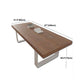 Rectangle Double Pedestal Luxury Dining Table Fixed Table with Pine Solid Wood Clearhalo 'Dining Tables & Seating' 'Dining Tables' 'dining_table' 'furn' 'furn_dining_table' 'Furniture' 'furniture_dining_table' 'Kitchen & Dining Furniture' 'kitchen' 'kitchen_dining_table' 1200x1200_fe0c01b3-d5b5-48c0-b3e7-9efce9444fb3