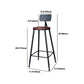 Industrial Rectangle Pine Wood Bar Table Set 1/4 Pieces Counter Table with High Stools Clearhalo 'Bar Furniture' 'furn' 'furn_home_bar_bar_sets' 'Furniture' 'Home Bars & Bar Sets' 'home_bar_bar_sets' 'Kitchen & Dining Furniture' 1200x1200_fe0c1e7d-b85f-4132-bd39-39dc63b4e255