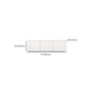 White Contemporary Media Console Engineered Wood TV Console   with Doors