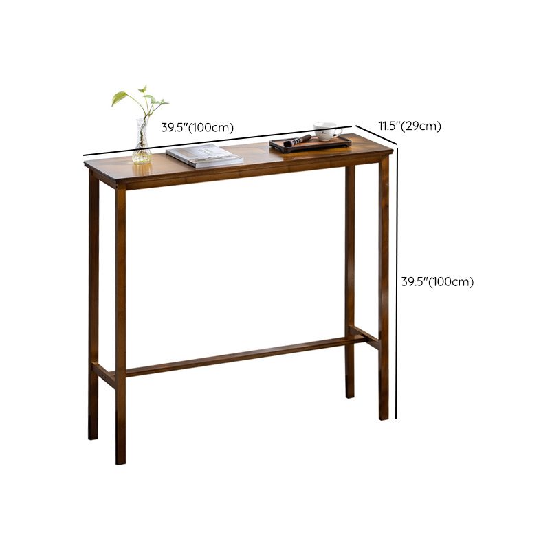 Contemporary Bar Height Table Trestle Counter Height Dining Table Clearhalo 'Bar Furniture' 'Bar Tables' 'bar_tables' 'furn' 'furn_bar_tables' 'Furniture' 'Kitchen & Dining Furniture' 1200x1200_fe0d2e96-551b-4f36-8cee-4372ce6e19c5