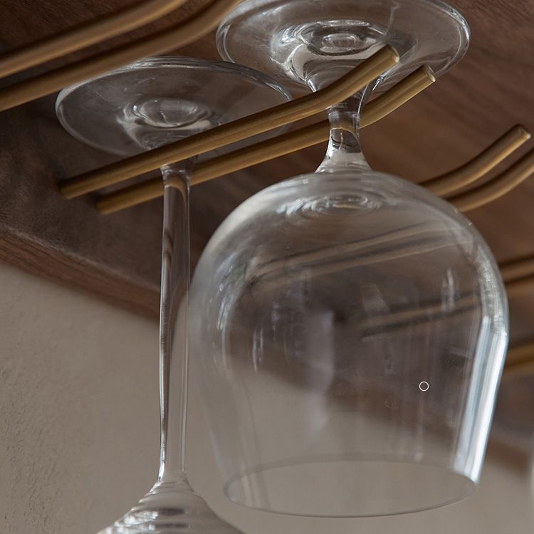 Wandgemonteerde wijnflessen rek massief houten wijnflessen rek voor thuis