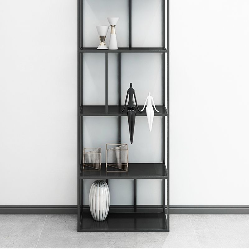 Metal Industrial Etagere Bookshelf Iron Open Vertical Bookshelf for Office Clearhalo 'Bookcases' 'furn' 'furn_bookcases' 'Furniture' 'furniture_bookcases' 'kitchen' 'kitchen_bookcases' 'Living Room Furniture' 'Office Furniture' 1200x1200_fe0f3124-d571-4034-82ba-2c7042a8c82d