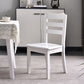 Home Armless Dining Chairs Ladder Back Side Chair with Wood Legs (Set of 2) Clearhalo ' kitchen&dining_furn' 'Dining Chairs' 'Dining Tables & Seating' 'dining_chair' 'furn' 'furn_dining_chair' 'Furniture' 'furniture_dining_chair' 'Kitchen & Dining Furniture' 'kitchen' 1200x1200_fe0fb8ad-0272-4ab1-864d-414c23dc3808