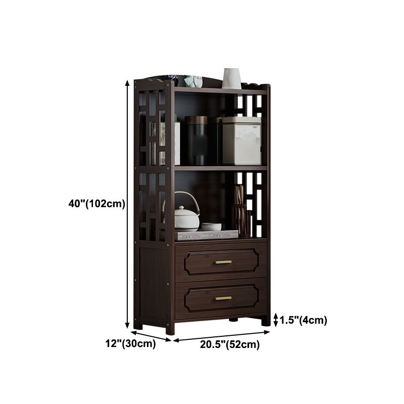 Stellatura in stile moderno bosco marrone con cassetto per soggiorno