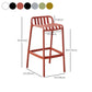 Plastic Armless Bar Stool Modern Style Low Back Bar Stools for Living Room