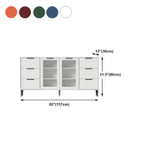 Living Room 32-inch Height Sideboard Contemporary Style Artificial Wood Cupboard Clearhalo 'buffet_sideboard' 'Buffets & Sideboards' 'furn' 'furn_buffet_sideboard' 'Furniture' 'furniture_buffet_sideboard' 'Kitchen & Dining Furniture' 1200x1200_fe118f00-24ed-4a30-8492-62bf521da160