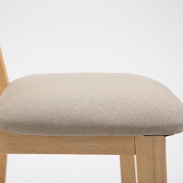 Scandinavian Oak Wood Home Stool Matte Finish Upholstered Bar Stools Clearhalo 'Bar Furniture' 'Bar Stools' 'bar_stools' 'furn' 'furn_bar_stools' 'Furniture' 'furniture_bar_stools' 'Kitchen & Dining Furniture' 1200x1200_fe11f1b8-cd23-4efb-afdc-59fb4600269e