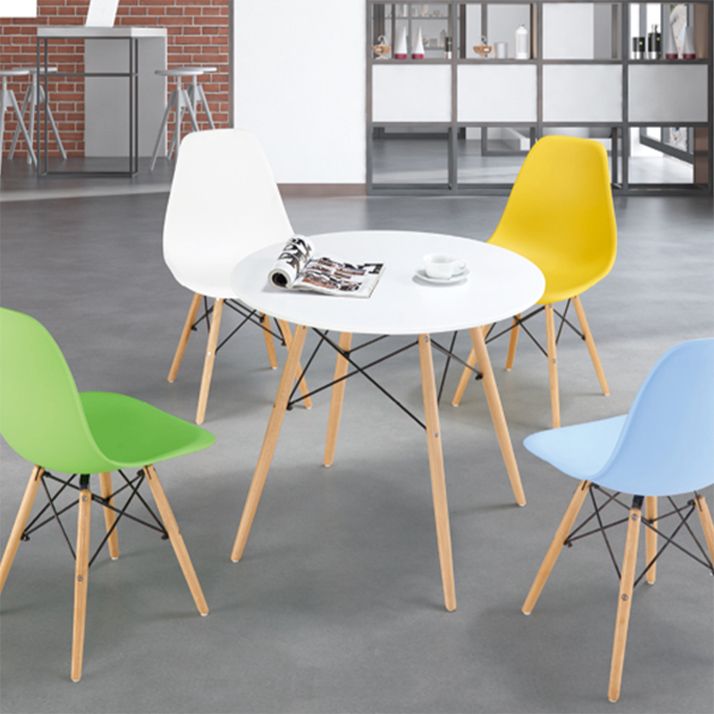 Wood Scandinavian Dining Room Side Chair Solid Back Dining Armless Chair Clearhalo ' kitchen&dining_furn' 'Dining Chairs' 'Dining Tables & Seating' 'dining_chair' 'Furniture' 'furniture_dining_chair' 'Kitchen & Dining Furniture' 'kitchen' 1200x1200_fe144bdd-6ac8-4914-a393-9f377579256f