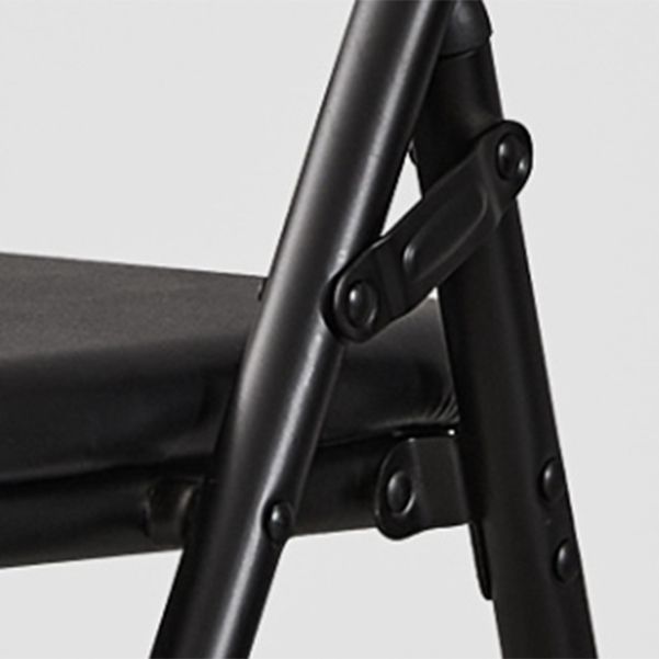 アームレス布張りのオフィスチェアブラックレザーローバックオフィスチェア