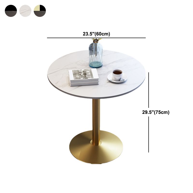 Moderner Tulpen-Esstisch aus gesintertem Stein, runder Tisch für das Esszimmer