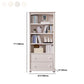 Closed Back Bookshelf Scandinavian Solid Wood Standard Bookcase