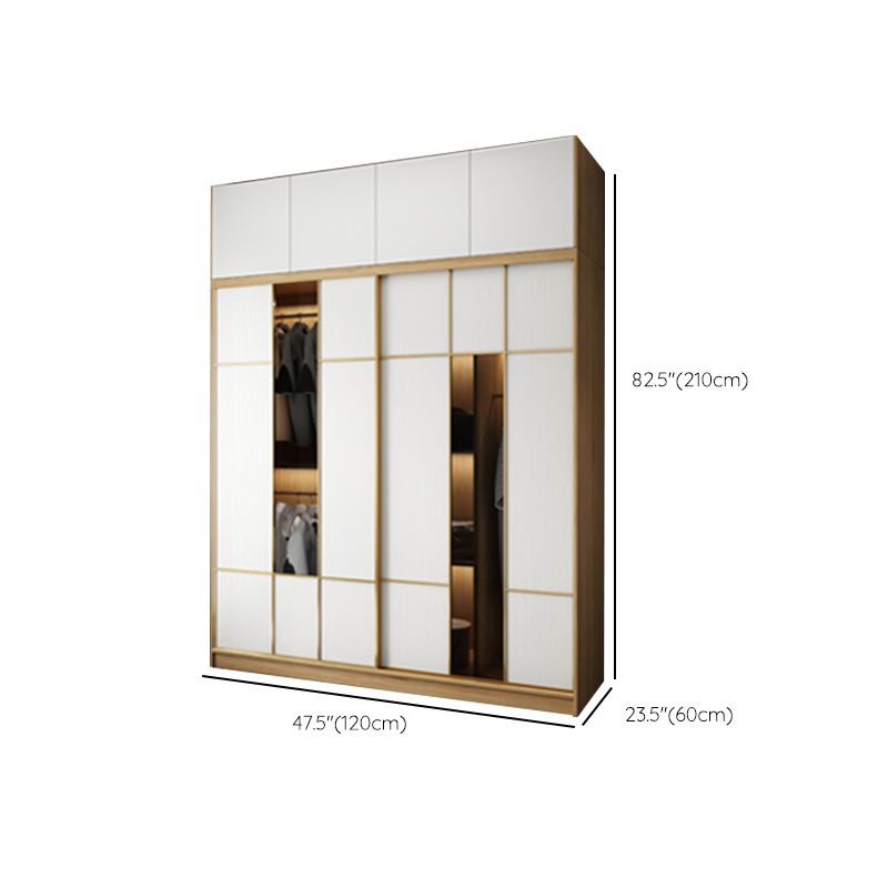 Engineered Wood Wardrobe Cabinet Contemporary Wardrobe Armoire