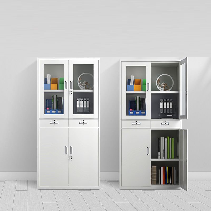 Moderner Glastatkabinett Feste Farbanlagenschrank für Home Office