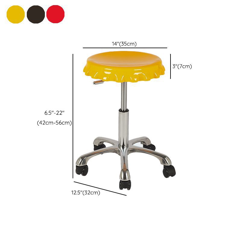 Contemporary Backless Indoor Armless Footrest Bar Stool with Metal Base Clearhalo 'Bar Furniture' 'Bar Stools' 'bar_stools' 'furn' 'furn_bar_stools' 'Furniture' 'Kitchen & Dining Furniture' 1200x1200_fe1c3c8f-5d45-41f2-b036-9d9e26b151b4
