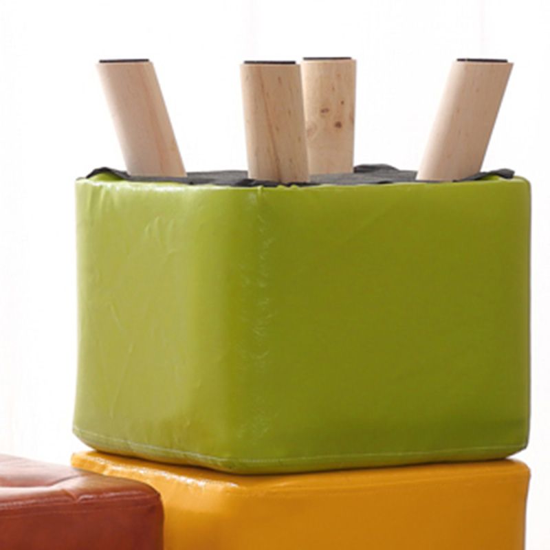 Water Resistant Pouf Tufted Whole Colored Square Faux Leather Pouf Stool Clearhalo 'furn' 'furn_ottomans_poufs' 'Furniture' 'Living Room Furniture' 'Ottomans & Poufs' 'ottomans_poufs' 1200x1200_fe1cc128-3ea9-4855-b48e-59f49e2cc93a