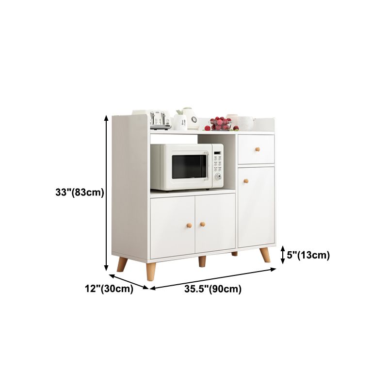 Scheda in legno ingegnerizzato in stile moderno con porta e cassetto