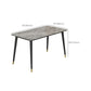 Slate and Metal Table Glam Style Rectangular Dining Table for Home Dining Room Clearhalo 'Dining Tables & Seating' 'Dining Tables' 'dining_table' 'furn' 'furn_dining_table' 'Furniture' 'Kitchen & Dining Furniture' 1200x1200_fe2340d5-a060-4f9b-ad1b-6387e6c0b96a