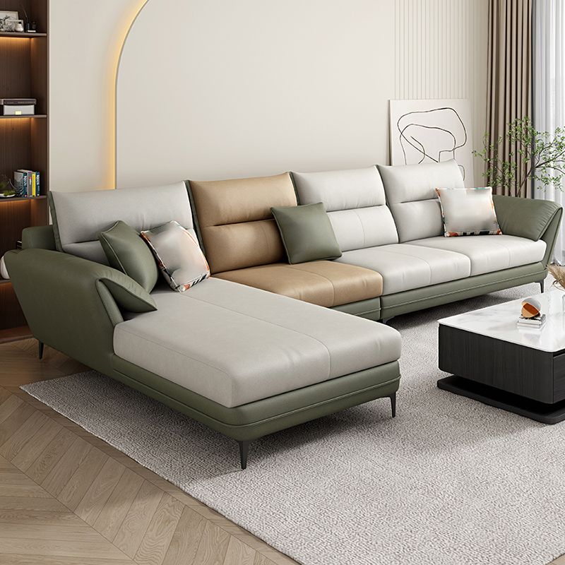 66" Wide Scandinavian Sectional Sofa Cushion Back Sectionals Clearhalo 'furn' 'furn_sectionals' 'Furniture' 'Living Room Furniture' 'Sectionals' 1200x1200_fe25c8d8-8781-4e2e-898f-bac2a3831b08