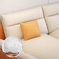 Sofa en coupe orange 35.43 "Sofa modulaire en faux cuir de haut avec coussins amovibles