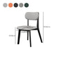 Modern Simple Side Chair Wooden Base Side Dining Chair for Home Use