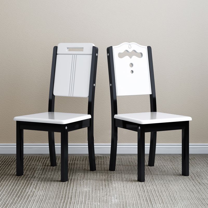 Home Industrial Wood Dining Chair Armless Open Back Dining Side Chair (Set of 2) Clearhalo ' kitchen&dining_furn' 'Dining Chairs' 'Dining Tables & Seating' 'dining_chair' 'furn' 'furn_dining_chair' 'Furniture' 'furniture_dining_chair' 'Kitchen & Dining Furniture' 'kitchen' 1200x1200_fe283c80-66b4-4f0f-8c99-45f09e9a5e0d