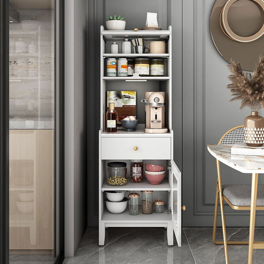 Tavolo da sideboard in pietra a buffet in stile glam con mobile