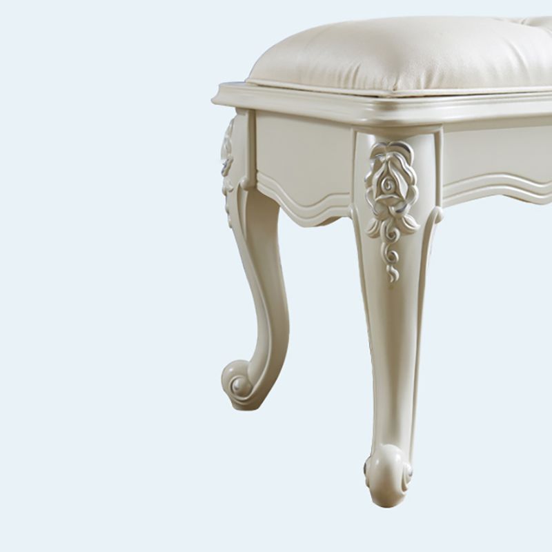 French Country Upholstered Bedroom Seating Bench Tufted Bench with Wood Legs Clearhalo 'Benches' 'Chairs & Seating' 'furn' 'furn_benches' 'Furniture' 'Living Room Furniture' 1200x1200_fe28ab38-8eb4-4644-8057-9173a1426403