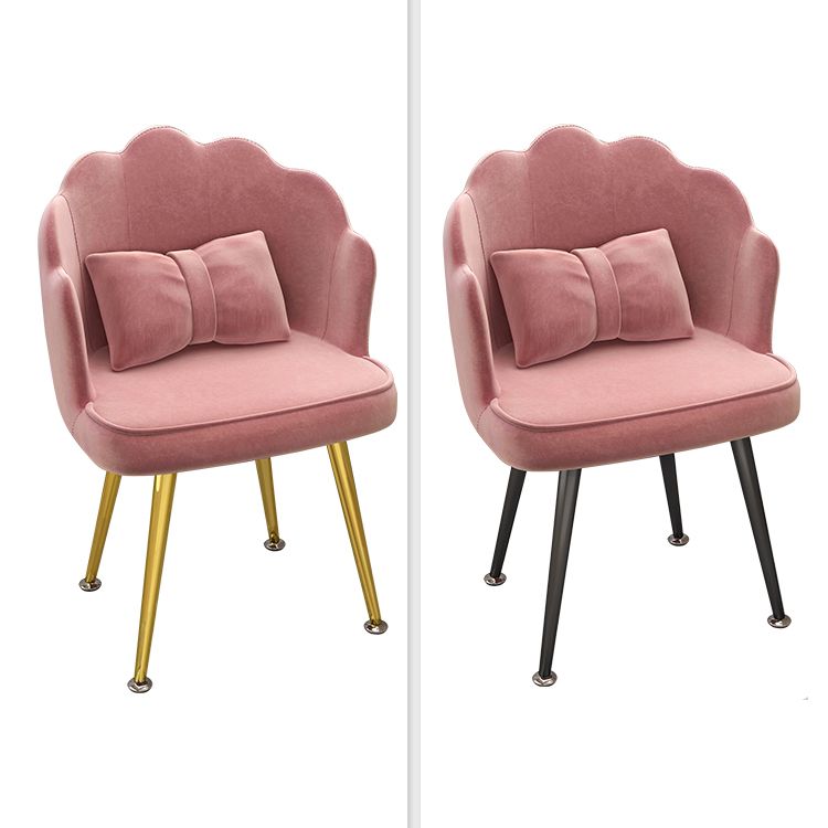 Modern Dining Side Chair with Metal Legs Solid Back Armchair for Home Use Clearhalo ' kitchen&dining_furn' 'Dining Chairs' 'Dining Tables & Seating' 'dining_chair' 'furn' 'furn_dining_chair' 'Furniture' 'furniture_dining_chair' 'Kitchen & Dining Furniture' 'kitchen' 1200x1200_fe2a55d1-1312-451c-b683-abbad074e342