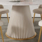 Round Sintered Stone White Dining Table Simplicity Pedestal Table for Dining Room Clearhalo ' dining_table' 'Dining Tables & Seating' 'Dining Tables' 'Furniture' 'furniture_dining_table' 'Kitchen & Dining Furniture' 'kitchen&dining_furn' 'kitchen' 'kitchen_dining_table' 1200x1200_fe2a6583-166e-4fec-85df-94a9ae91d425