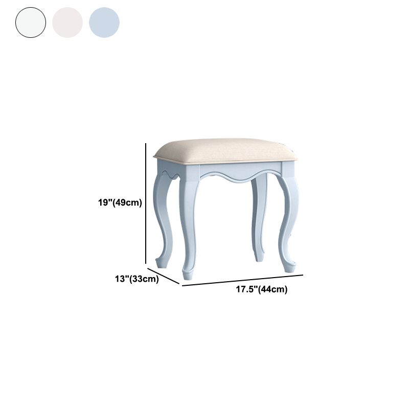 3 Storage Drawers & Mirror Vanity Set Victorian Wood Make-up Vanity