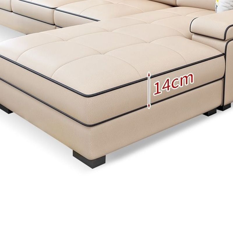 Scandinavian Pillow Top Arm Sectional with Storage for Living Room Clearhalo 'furn' 'furn_sectionals' 'Furniture' 'furniture_sectionals' 'Living Room Furniture' 'Sectionals' 1200x1200_fe2c3f9e-9ab1-4ce5-be68-36dda981fb49