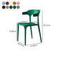 Scandinavian Plastic Stackable Side Chair Open Back Matte Finish Dining Chair Clearhalo ' kitchen&dining_furn' 'Dining Chairs' 'Dining Tables & Seating' 'dining_chair' 'furn' 'furn_dining_chair' 'Furniture' 'furniture_dining_chair' 'Kitchen & Dining Furniture' 'kitchen' 1200x1200_fe2df14d-cb3d-4226-9ee8-2227bb25f203