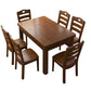 Traditional Standard Height Solid Wood Dining Table Rectangle Dining Room Set For Home Clearhalo 'Dining Room Sets' 'Dining Tables & Seating' 'dining_room_set' 'furn' 'furn_dining_room_set' 'Furniture' 'furniture_dining_room_set' 'Kitchen & Dining Furniture' 'kitchen&dining_furn' 'kitchen' 1200x1200_fe2eab70-1a5f-4992-8a7e-cdb72f220708