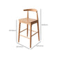 Modern Armless Backrest Counter Stool Wood Cafe Bar Stool with Wooden Seat Clearhalo 'Bar Furniture' 'Bar Stools' 'bar_stools' 'furn' 'furn_bar_stools' 'Furniture' 'Kitchen & Dining Furniture' 1200x1200_fe2f111f-762e-4d4a-8da1-e07ecc23ab65